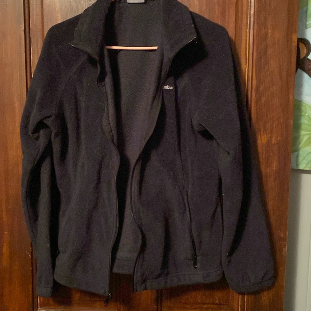 Columbia black  fleece sweater